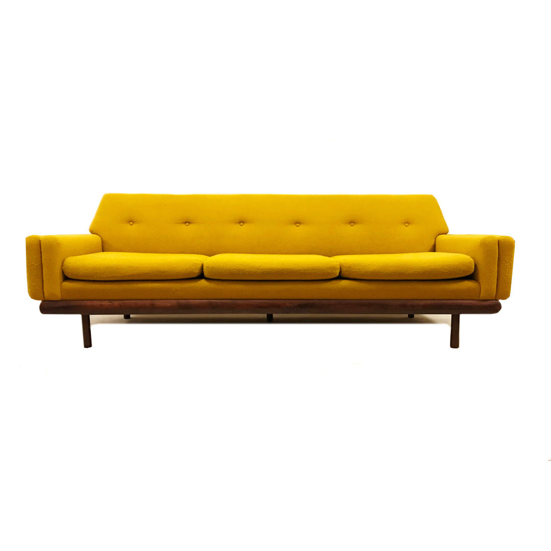 Vintage MCM Sofa In Mustard Yellow Mint Home Chicago, IL