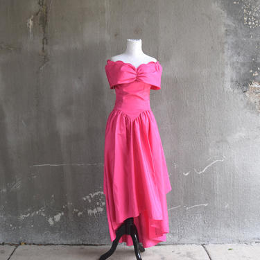 strapless open back dress Zapaka Women Cute Fuchsia Princess Prom Dress with Slit Sweetheart Cut Out Tiered Tulle Corset Long Ball Gown, Fuchsia / US2 main image 1