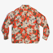 【期間限定】 Shirt Hawaiian Sleeve Long 50s Vintage / Rayon Men's 1950s トップス