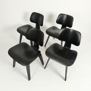 Set of 4 Eames DCW Chairs