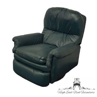 Drexel Heritage Modern Green Leather Recliner 