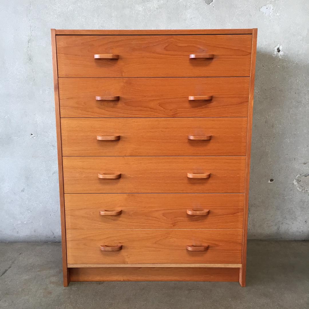 Mid Century Danish Teak Dresser by Ervi Mobler Urban Americana Long