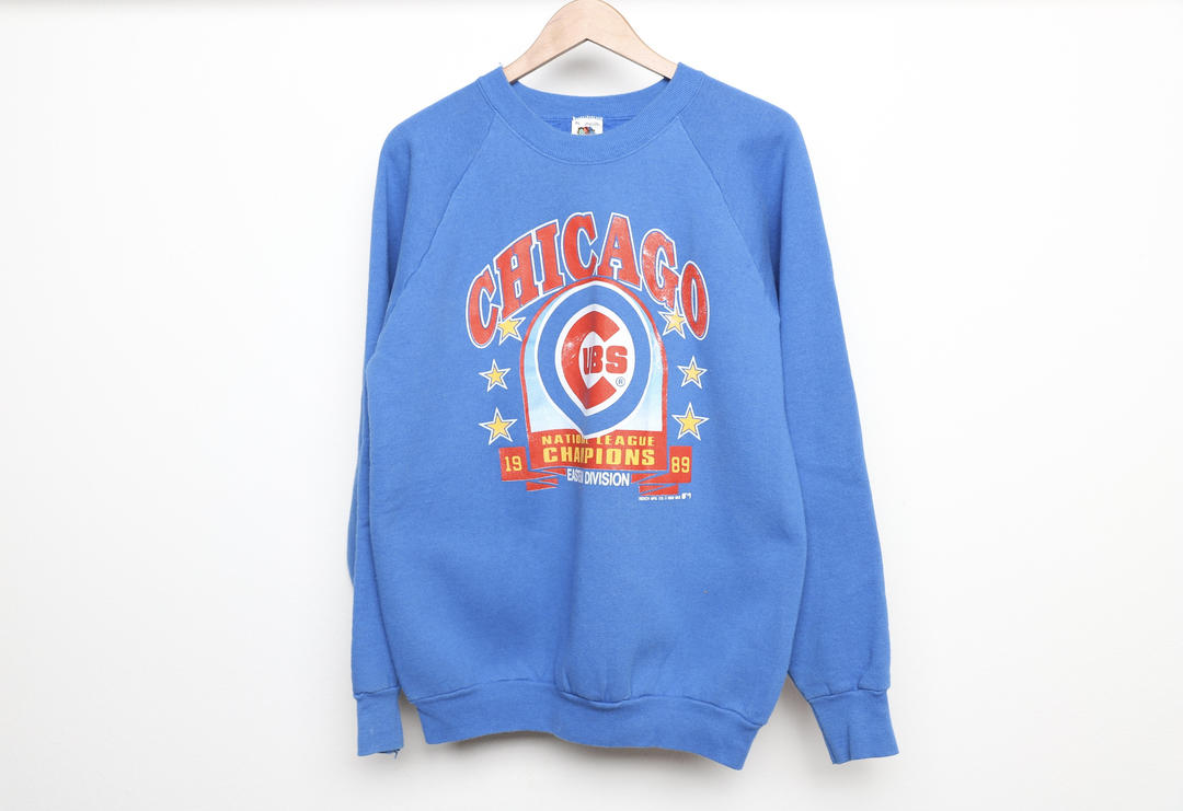 Vintage Y2K Chicago Cubs MLB Baseball Crewneck Sweatshirt Team 