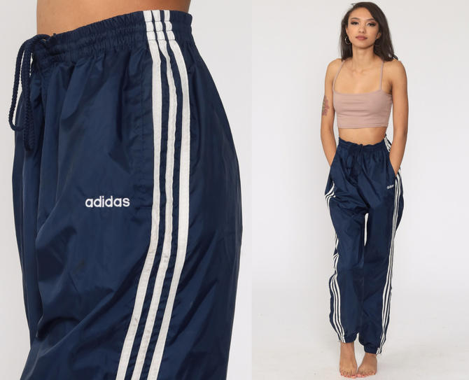 Adidas Track Pants Gym Jogging Running Navy Blue Striped | Shop Exile | AZ