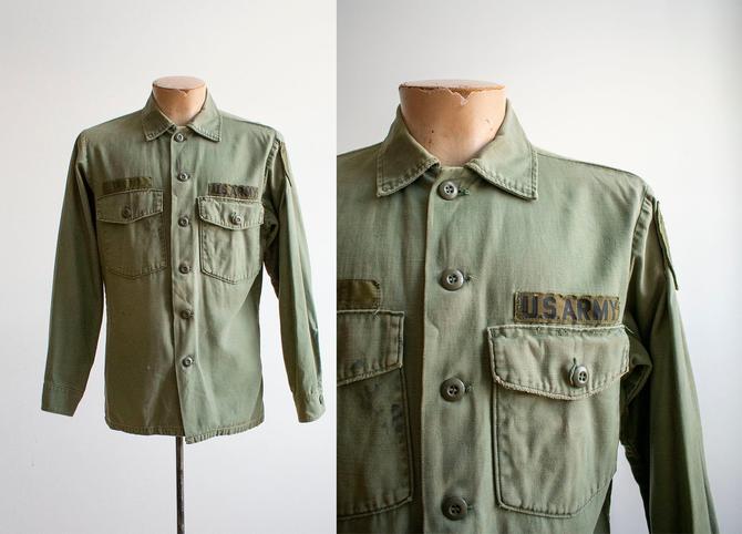Early 1960s US Army Shirt Vintage Army Field Jacket Vietnam Era 
