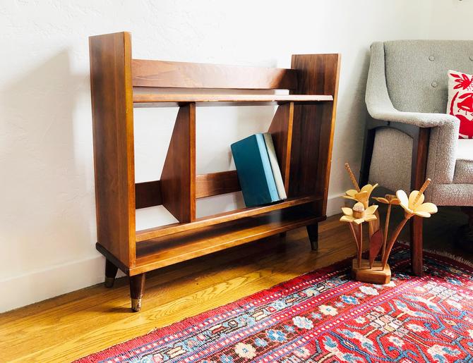 Mid Century Small Walnut Bookshelf By Sergeantsailor From Sergeant