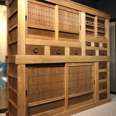 Japanese Antiques Mizuya Kitchen Tansu Chest