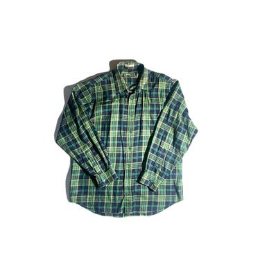 Vintage Yves Saint Laurent Plaid Button Up Shirt