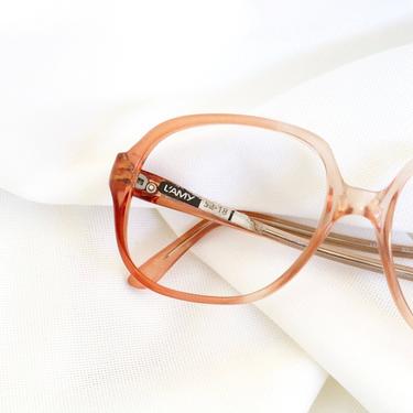 Vintage French Warm Peach Eyeglasses Sunglasses Frames 