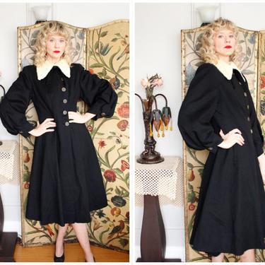 1940s Coat // Into the Forest Wool Princess Coat // vintage 40s coat 
