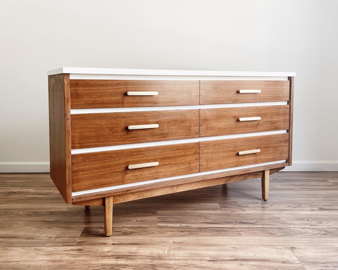 MidCentury Modern 6Drawer Dresser Made New Design Middletown, CT