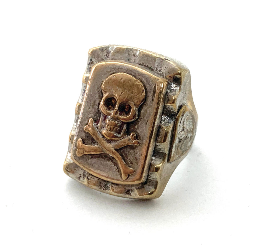 コレクション #34 vintage 40s' skull Mexican ring 34 vintage 40s' skull Mexican ring Vintage 1940s MEXICAN BIKER