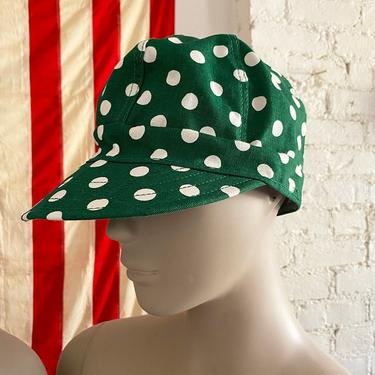 1970's Kromer Green Polka Dot Hat