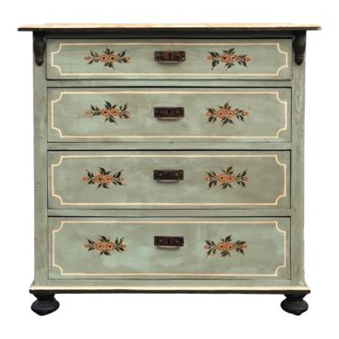 Swedish Pine Gustavian Style Painted Chest of Drawers 