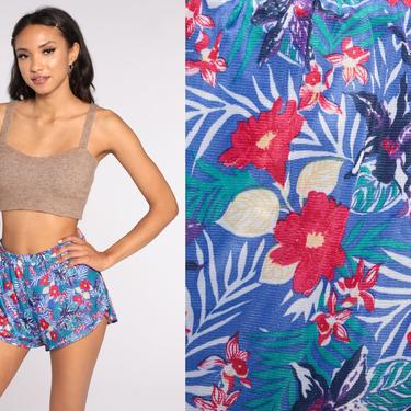 Girls Gym Shorts in Retro Floral