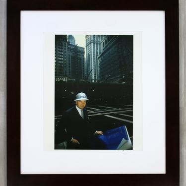 Mid Century Modern Framed Photo Danger Banker Signed Slim Aarons Rockefeller 50s 