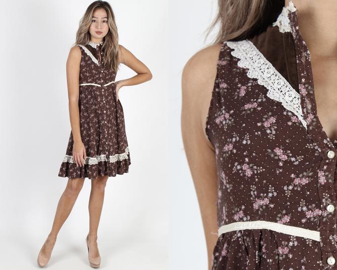 Gunne Sax Dress Boho Wedding Dress Jessica Mcclintock Dress Brown