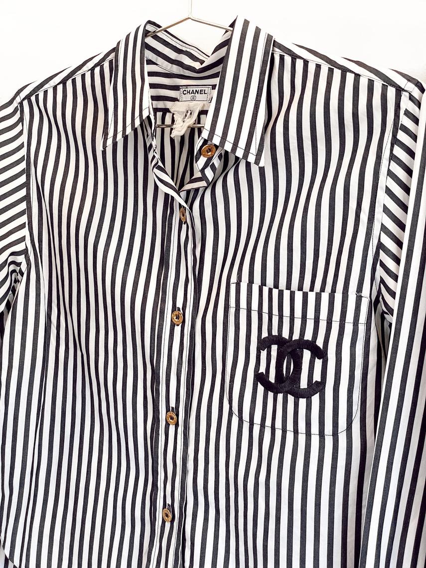 Chanel Collared Button Down Shirts for Women