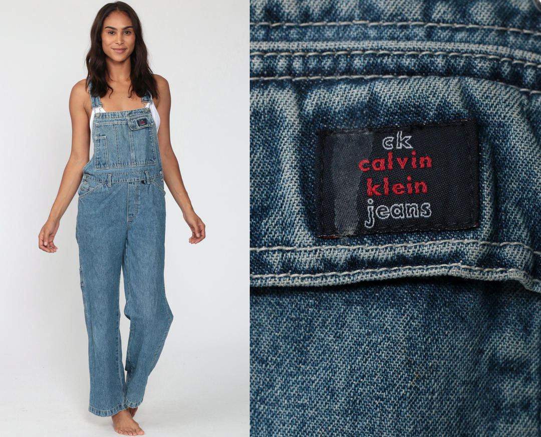 Calvin Klein Overalls 90s Bib Overalls 90s Denim Overalls CK Shop