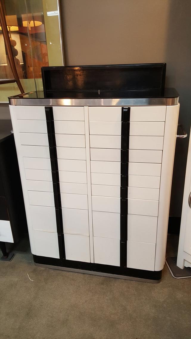 Vintage white metal and black bakelite dentistry Peg Leg