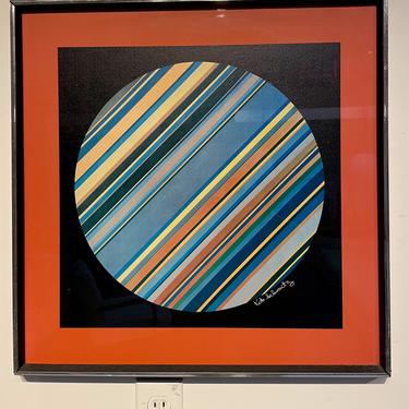 1970s Pop Art Sphere Print by Kit Schwartz 
