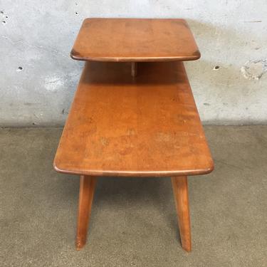 Heywood Wakefield two tier end table (model M 304 G)