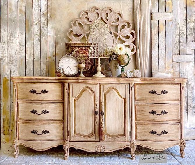 French country deals buffet table