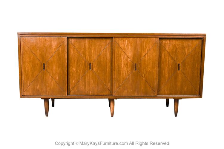 Mid Century Reversible Door Credenza 