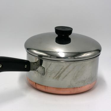 Vintage 2 Qt Paul Revere Ware Copper Pot 
