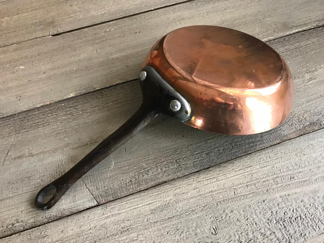 French Copper Fry Pan, Sauté Pan, Sauce Pan, Skillet, Cast Jan's