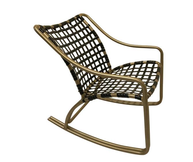 Brown Jordan Tamiami Rocker Mid Century Outdoor Patio Furniture By