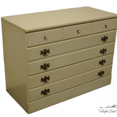 Ethan Allen Cream / Off White Painted Crp 40" Three Drawer Chest 14-4551p 