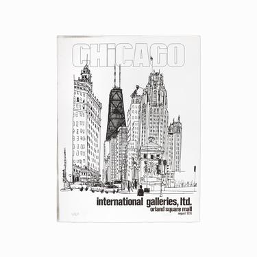 1976 Chicago International Galleries Print Orland Square Mall 