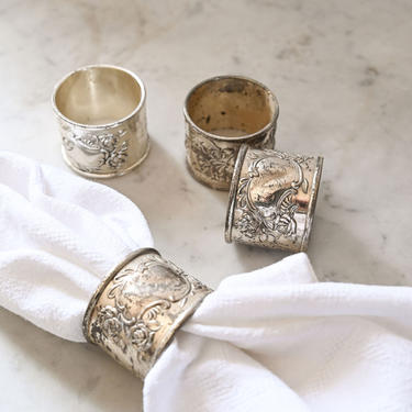 vintage monogrammed napkin rings