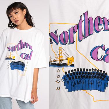 Northern California Tshirt San Francisco Choir Shirt 90s Golden Gate Bridge Tshirt Graphic Tee Shirt 1990s Vintage 3xl 2xl xxxl 