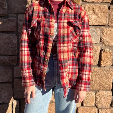 classic red 70s flannel
