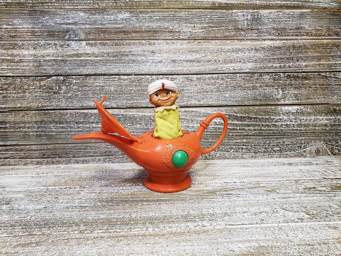 1960s Vintage Aladdin's Magic Lamp, Lakeside Toys Genie in