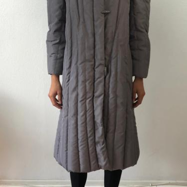 Vintage Gallery Grey Puffer Down Coat 