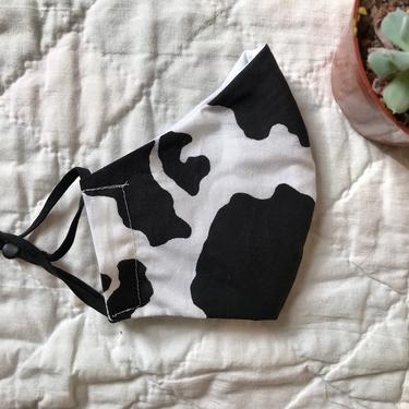 cow print mask 