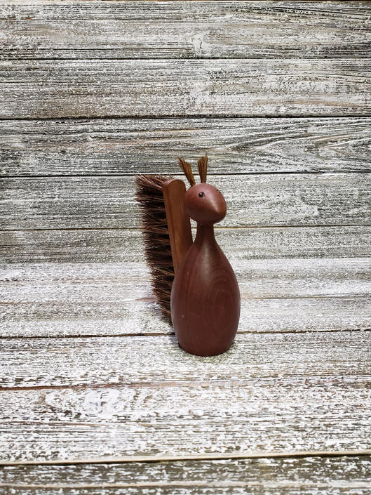 Vintage Kay Bojesen Scandinavian Teak Crumb Brush Danish Design