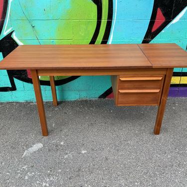 Danish Mid Century  Extandable Drop Leaf Desk