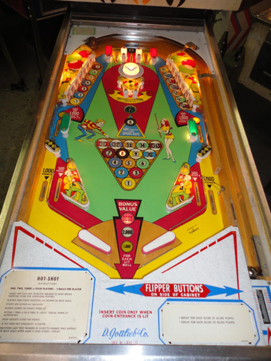 hot shot pinball machine