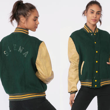 Green and Yellow Bomber Jacket