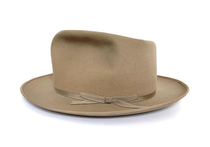 Vintage 1950s Royal STETSON Stratoliner Fedora size 7 to 7 1 8 Thin Ribbon 50 Sparrows Wolves Seattle WA