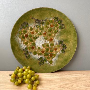 Sascha Brastoff, Art, Vintage Midcentury Sascha Brastoff Pottery Plate  Wfruit Motif