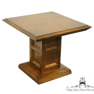 ETHAN ALLEN Classic Manor Solid Maple 20" Square Pedestal Accent End Table 15-8661 