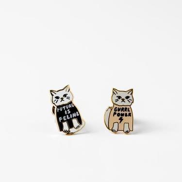 Yellow Owl Workshop - Gurrl Power Earrings