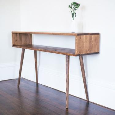 Mid Century Console Table Sofa Entry Table 