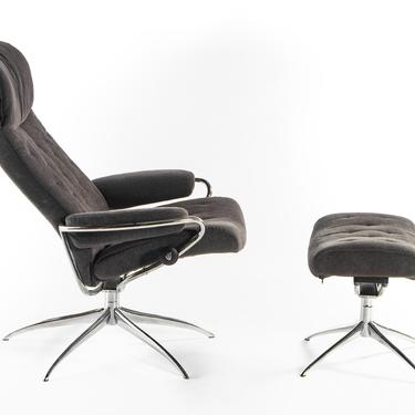 Stressless Spider-Based Office Chair and Ottoman by Ekornes 