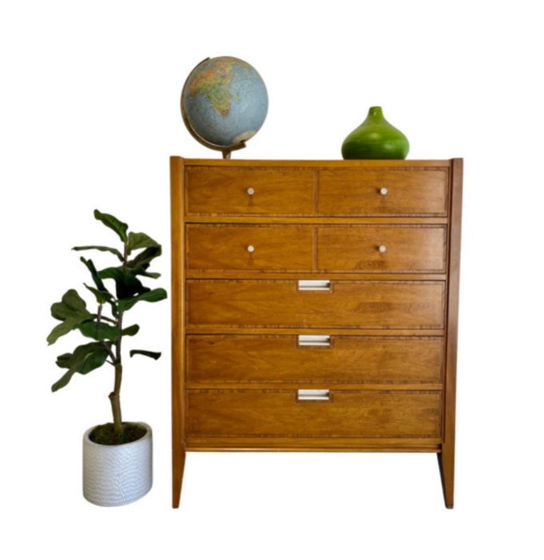 MAGNIFICENT Mid Century Modern DRESSER / HIGHBOY by Basic-Witz ...